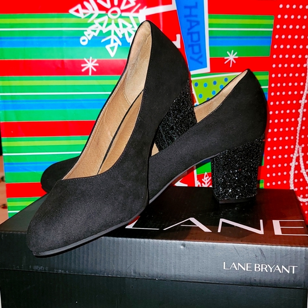 Lane Bryant chunky heel shoes